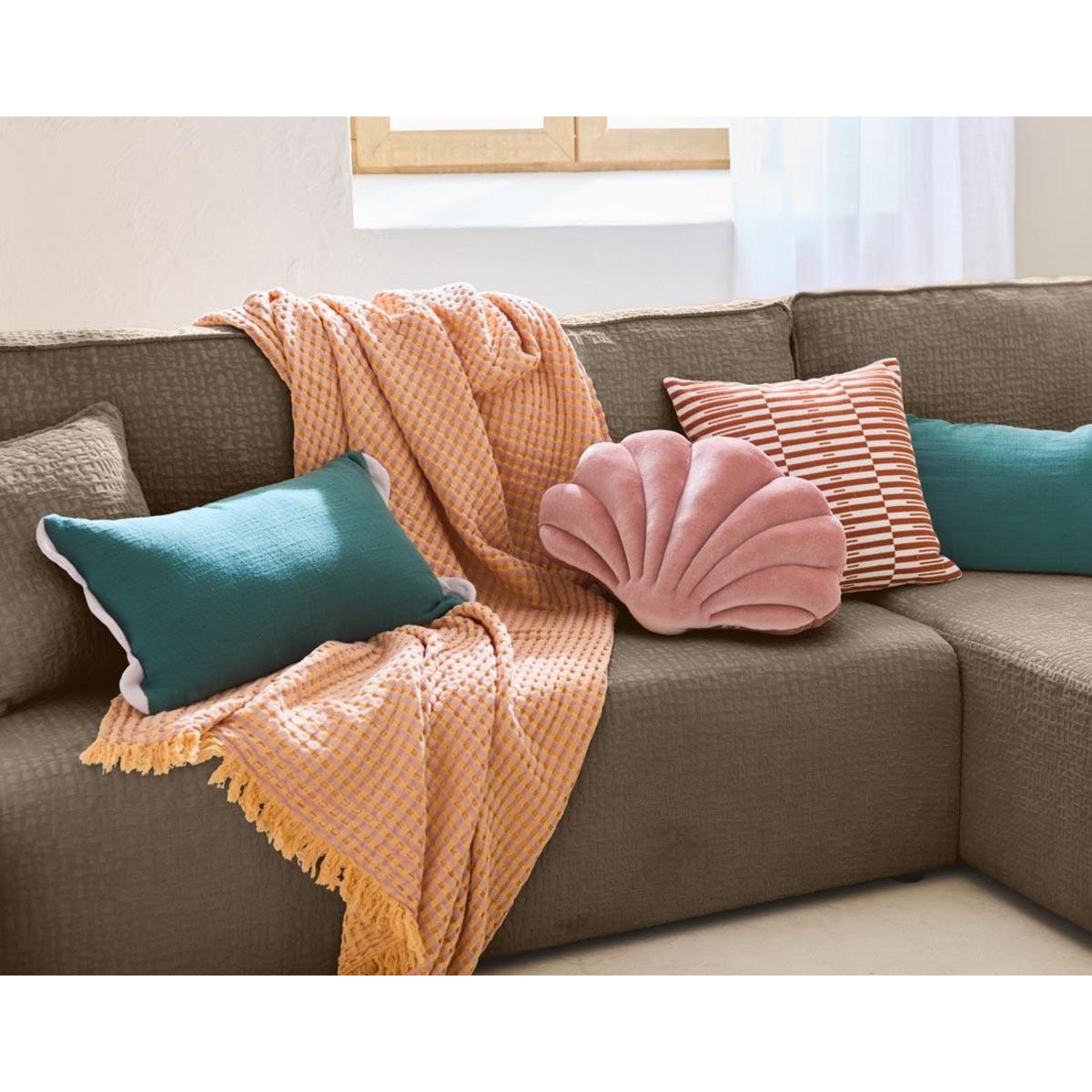 BEST MOBILIER Topaze - canapé d'angle réversible - 4 places - convertible avec coffre - en tissu velours relief