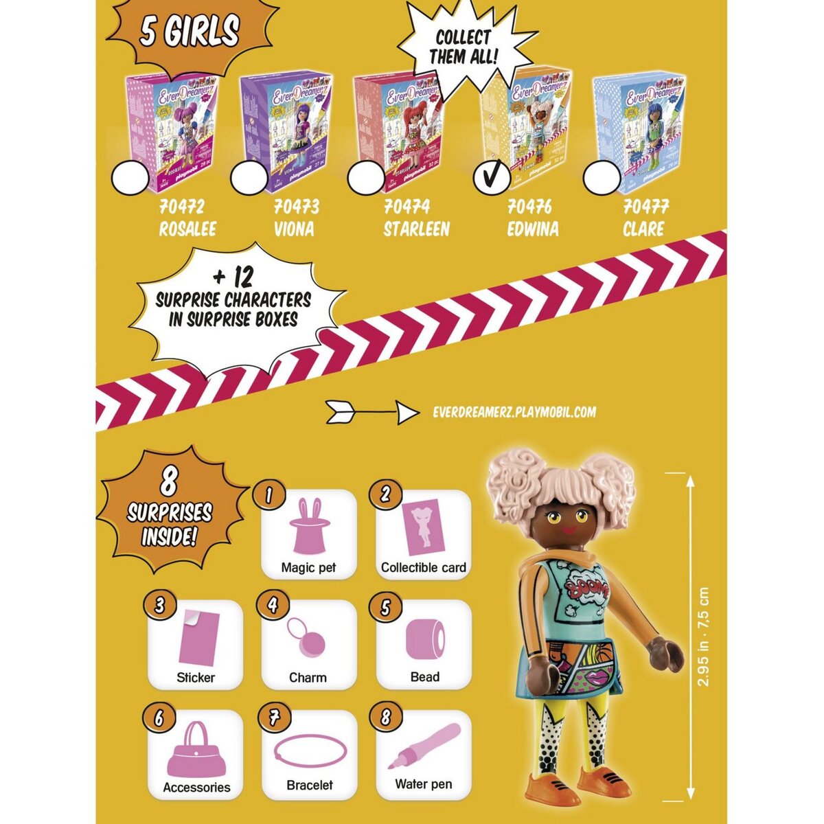 PLAYMOBIL 70476 -  Le monde de la BD - Edwina