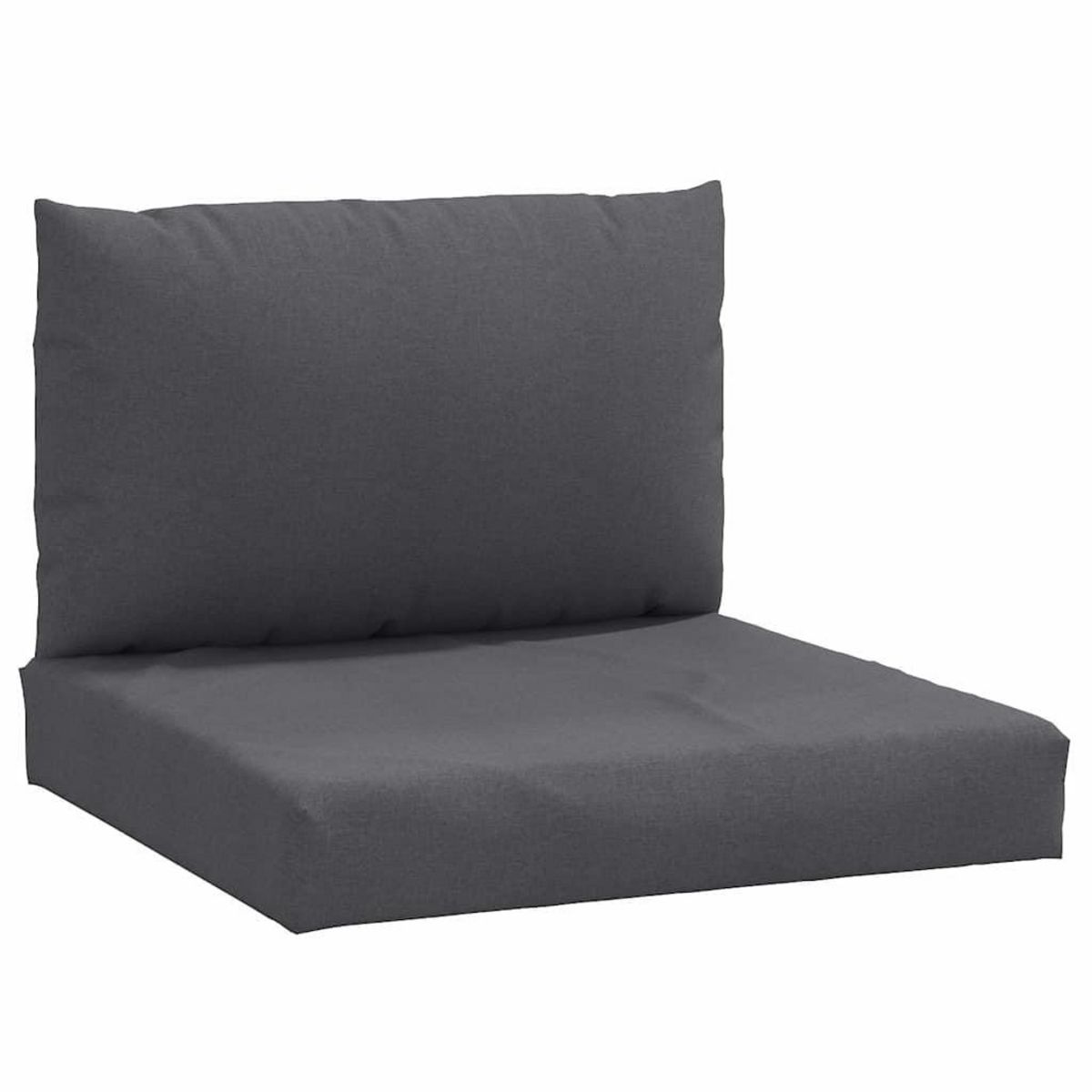VIDAXL Coussins de palette lot de 2 anthracite melange tissu