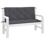 Voir la diapositive 3 : VIDAXL Coussins de banc de jardin lot de 2 anthracite tissu Oxford