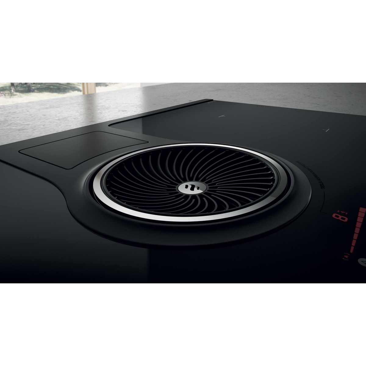ELICA Table de cuisson aspirante à induction 83cm 4 feux 7400w noir - prf0120977