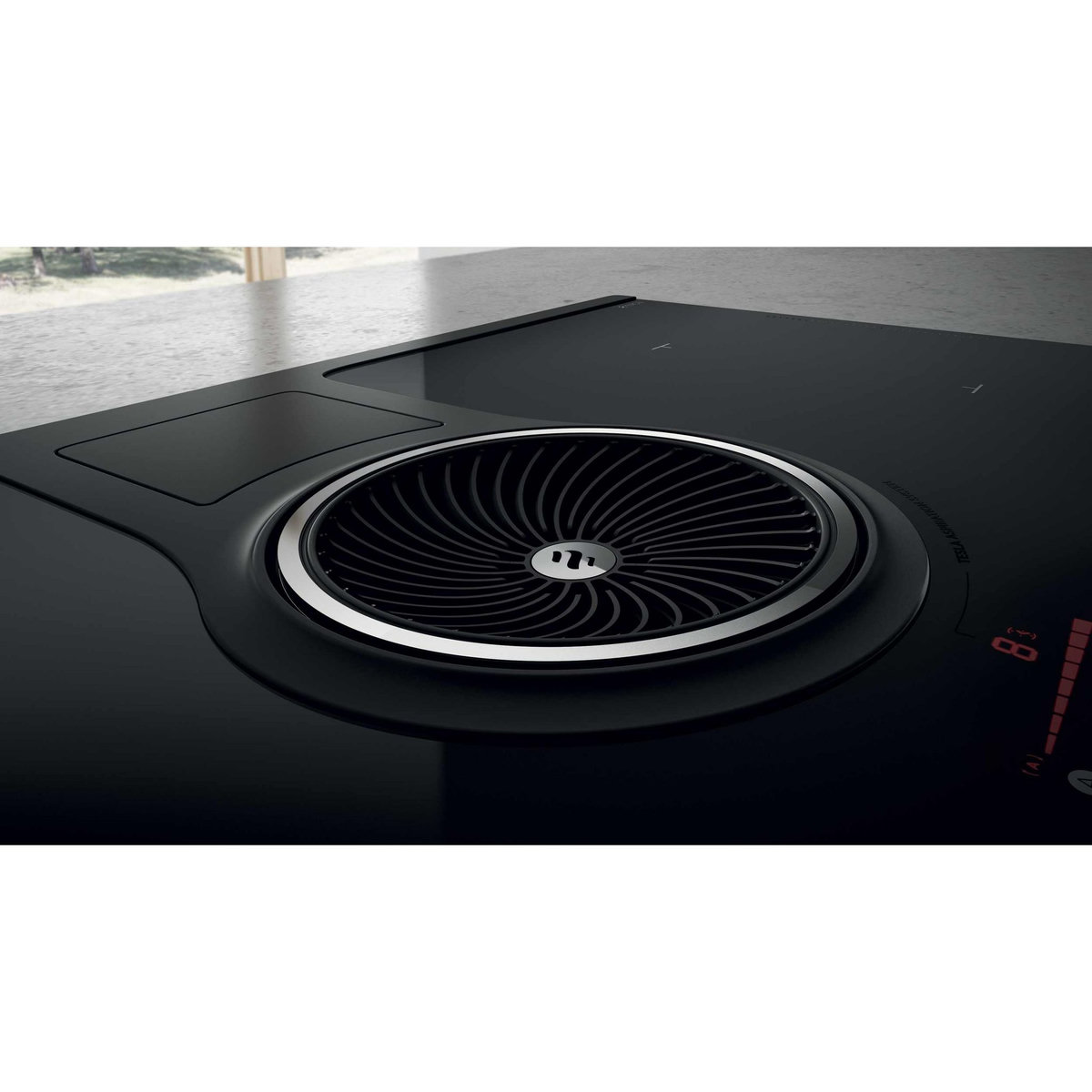 ELICA Table de cuisson aspirante à induction 83cm 4 feux 7400w noir - prf0120977
