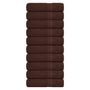 Voir la diapositive 1 : VIDAXL Serviettes de bain 10 pcs marron 100x150 cm 360 g m² 100% coton