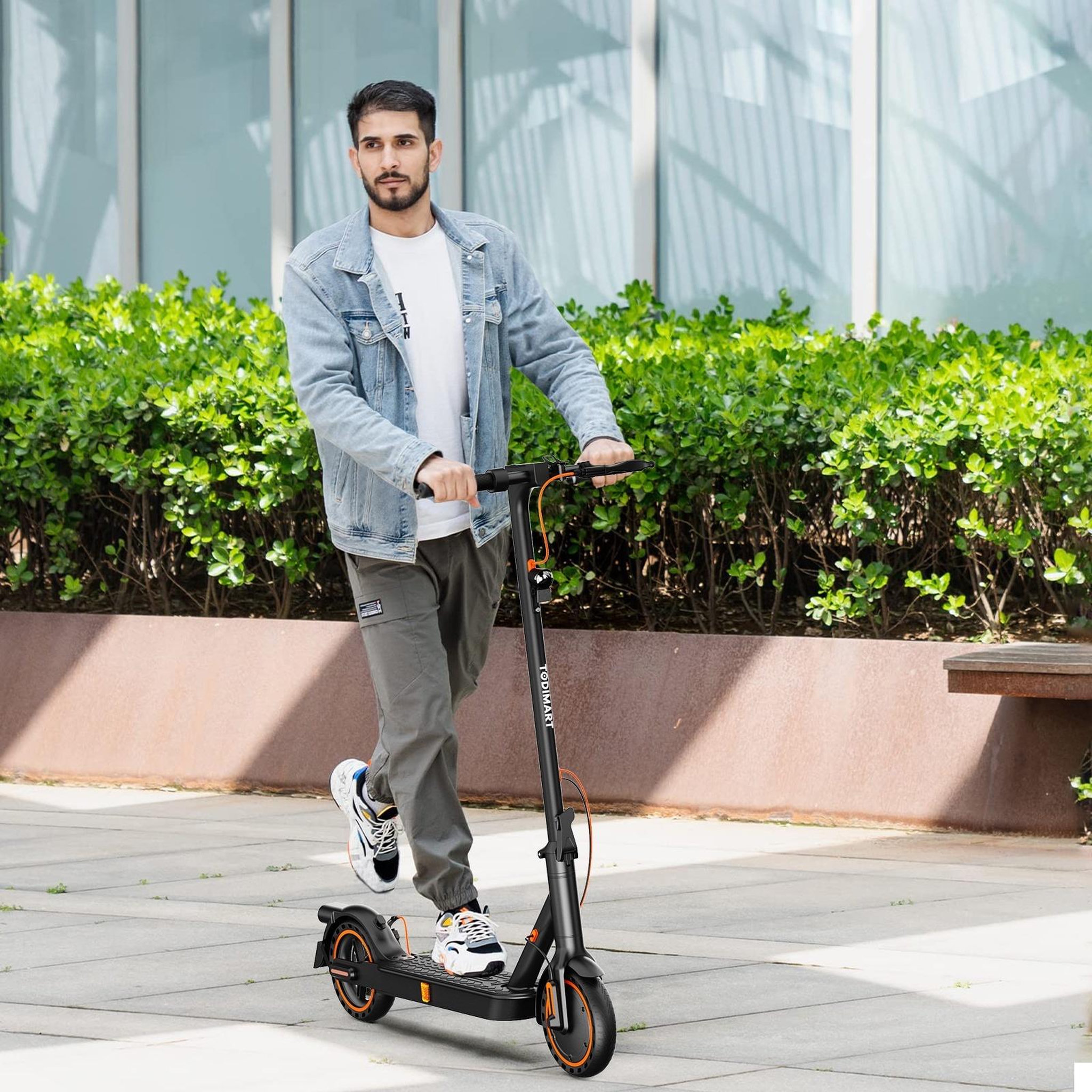 Voir la diapositive 2 : TODIMART Trottinette électrique pliable todimart t3, pneus pleins 8,5 , vitesse maximale 20 km/h, noire