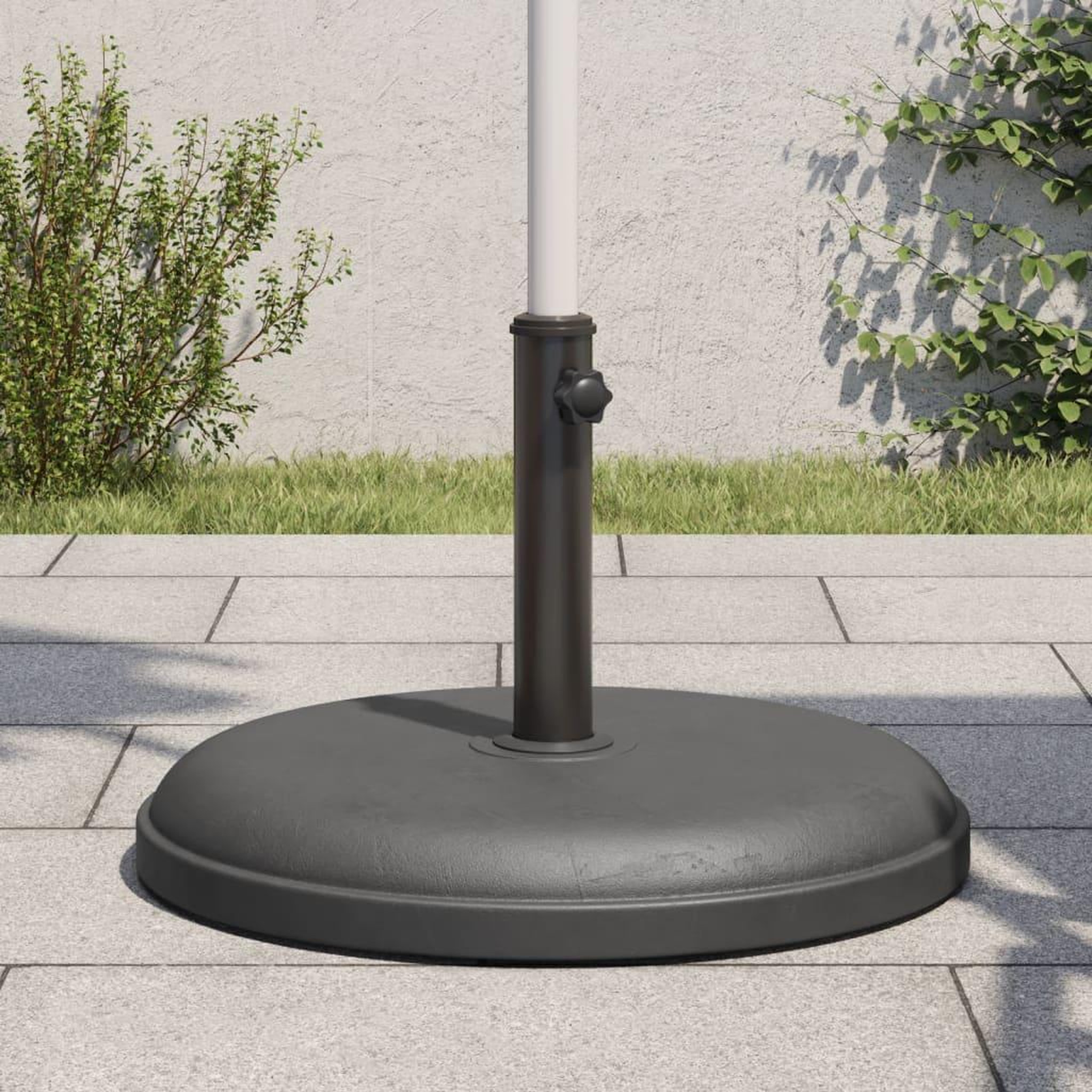 VIDAXL Base de parasol pour mats Ø32/35/38 mm 25 kg rond