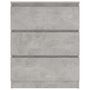 Voir la diapositive 5 : VIDAXL Buffet Gris beton 60x35x76 cm Bois d'ingenierie