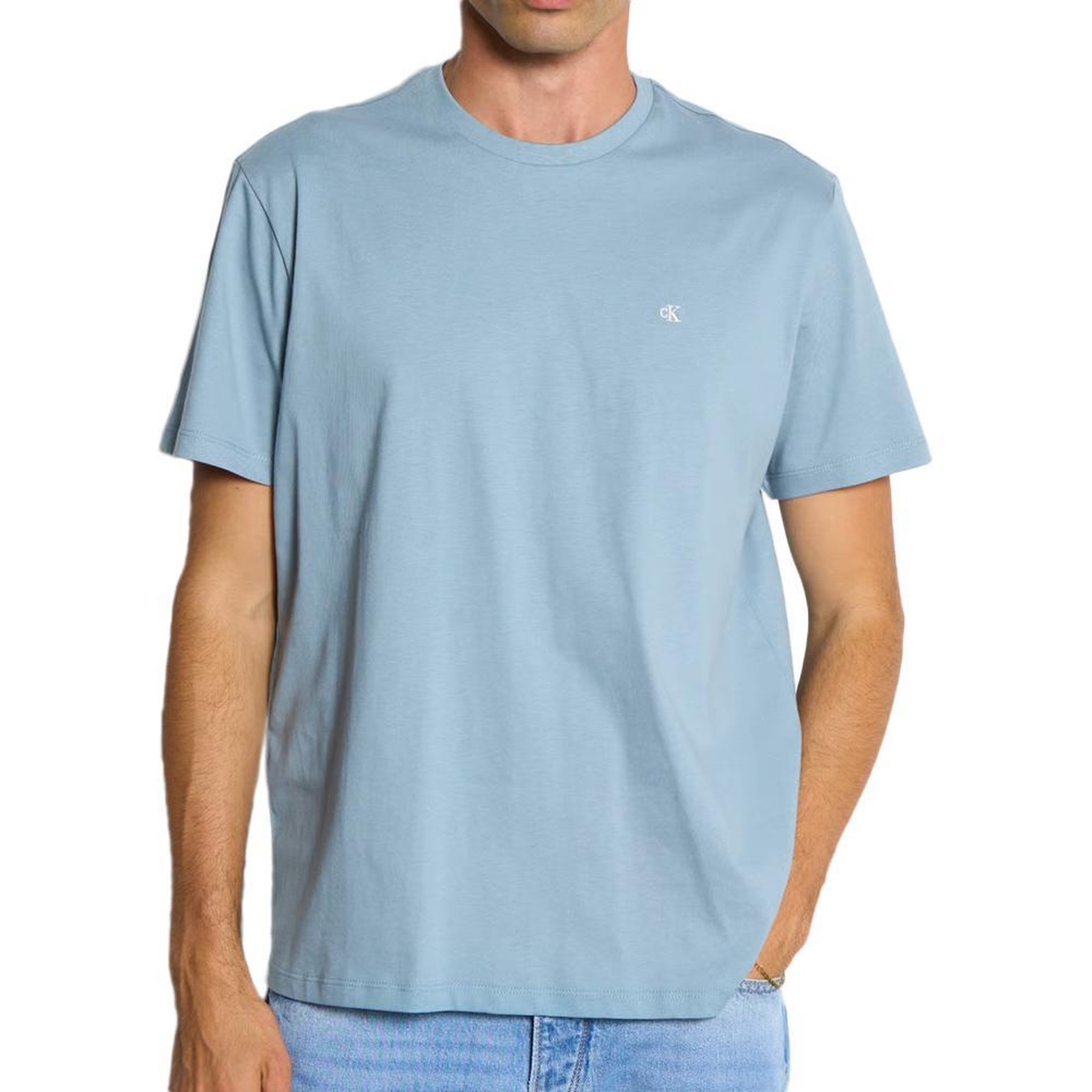 CALVIN KLEIN JEANS T-Shirt Bleu Homme Calvin Klein Jeans Classic. Coloris disponibles : Bleu