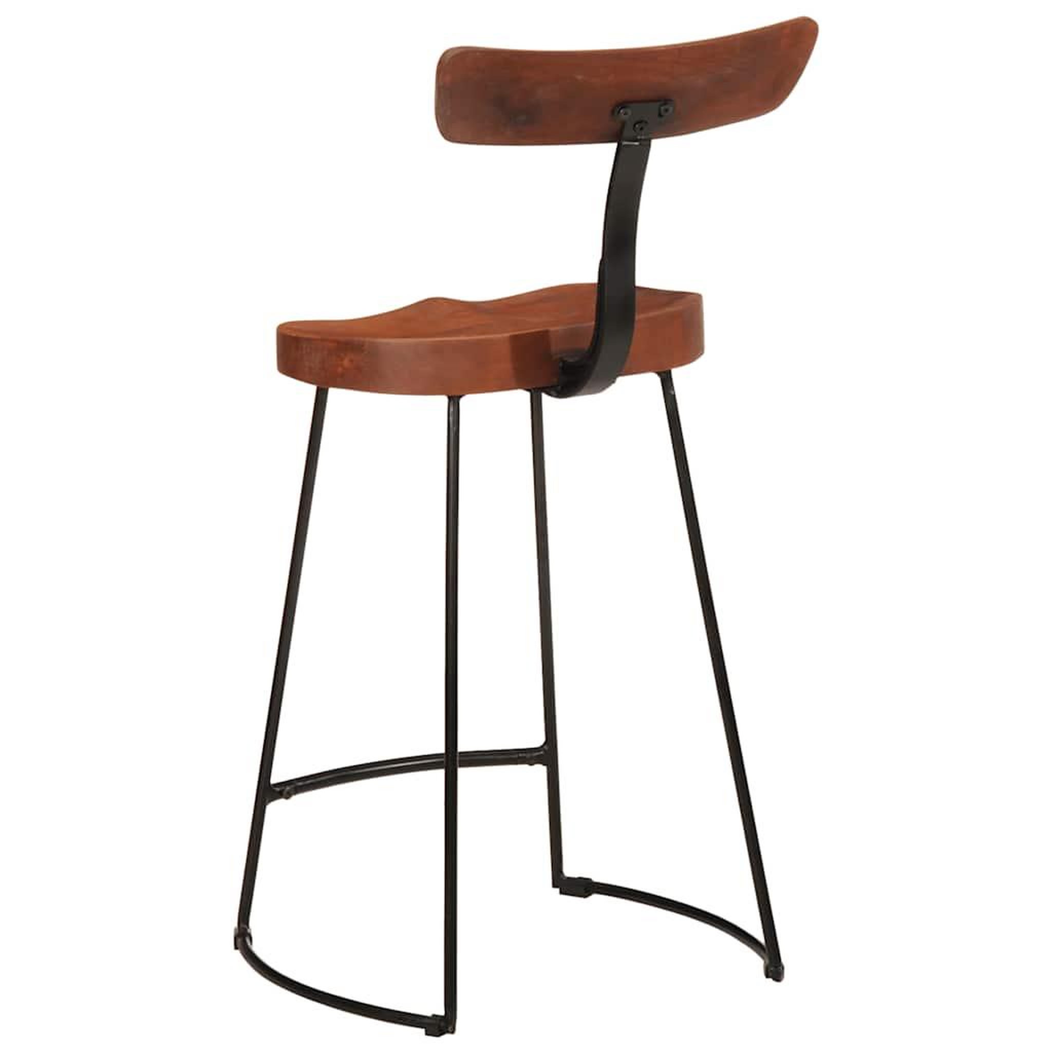 Voir la diapositive 4 : VIDAXL Tabourets de bar lot de 2 49x43x88 cm bois de manguier massif
