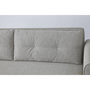 Voir la diapositive 6 : CONCEPT USINE Canapé design convertible 3 places en tissu gris clair SOHO