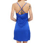 Voir la diapositive 2 : Vero Moda Robe Bleu Satin Femme Vero Moda Rie