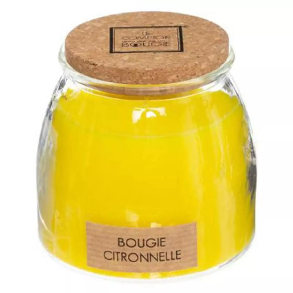 COMPTOIR DE LA BOUGIE Bougie Parfumée en Verre  Lid  230g Citronnelle