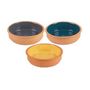 Voir la diapositive 1 : DIVERS Lot de 3 ramequins en terre cuite 3 couleurs - Multicolore