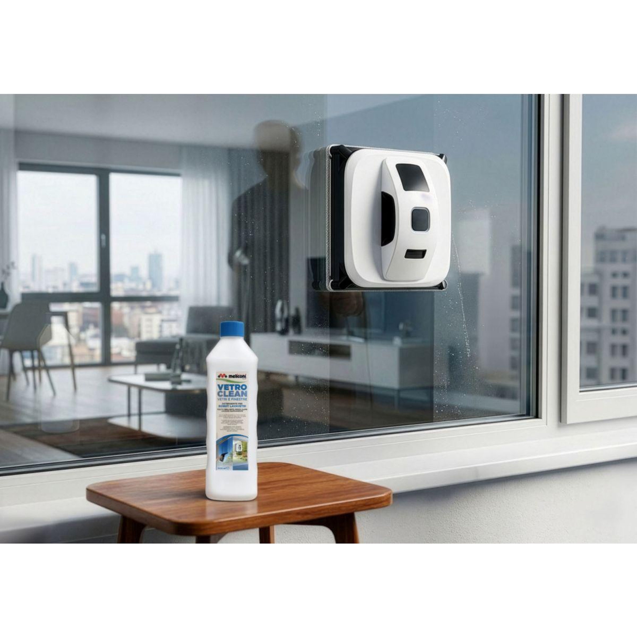 Voir la diapositive 2 : Meliconi Détergent vetro clean robots et laveur de vitres