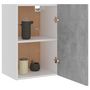 Voir la diapositive 4 : VIDAXL Armoire suspendue Gris beton 39,5x31x60 cm Bois d'ingenierie