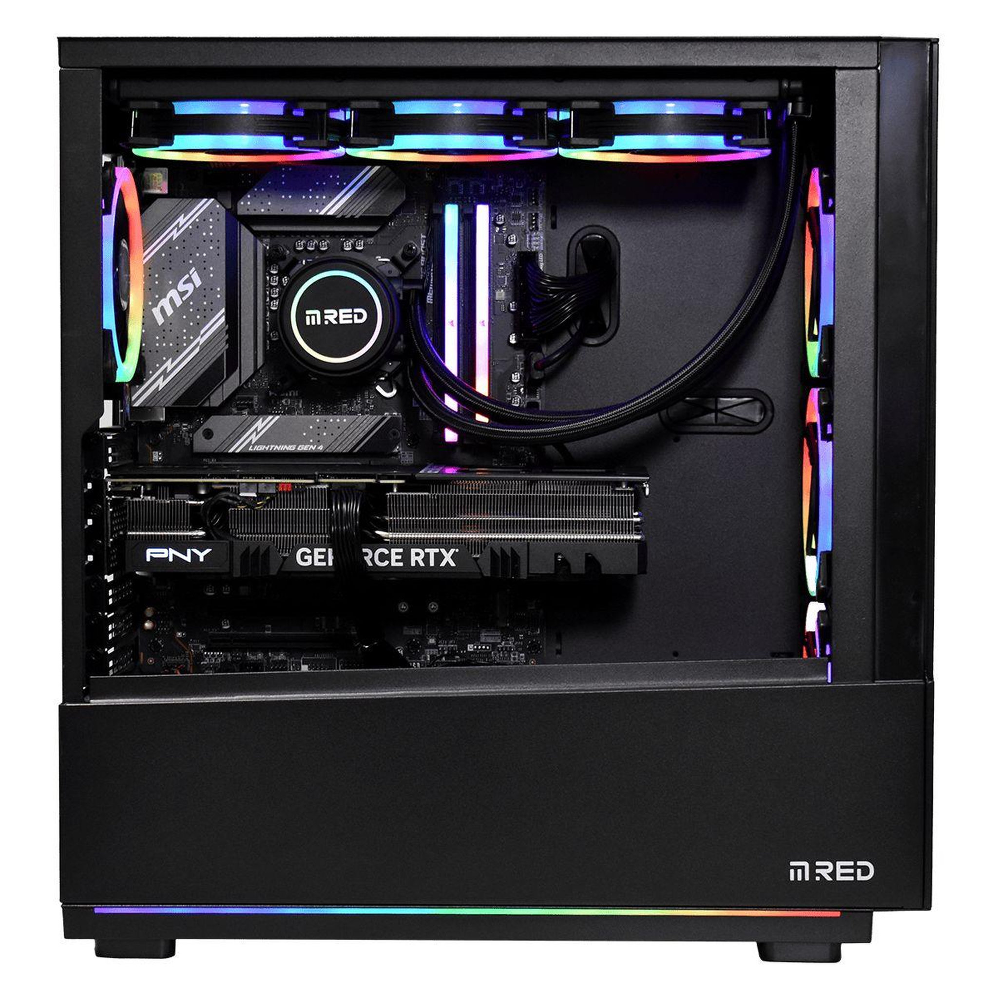 Voir la diapositive 3 : MRED PC Gamer GeForce RTX4070 Super I5 32Go 1To