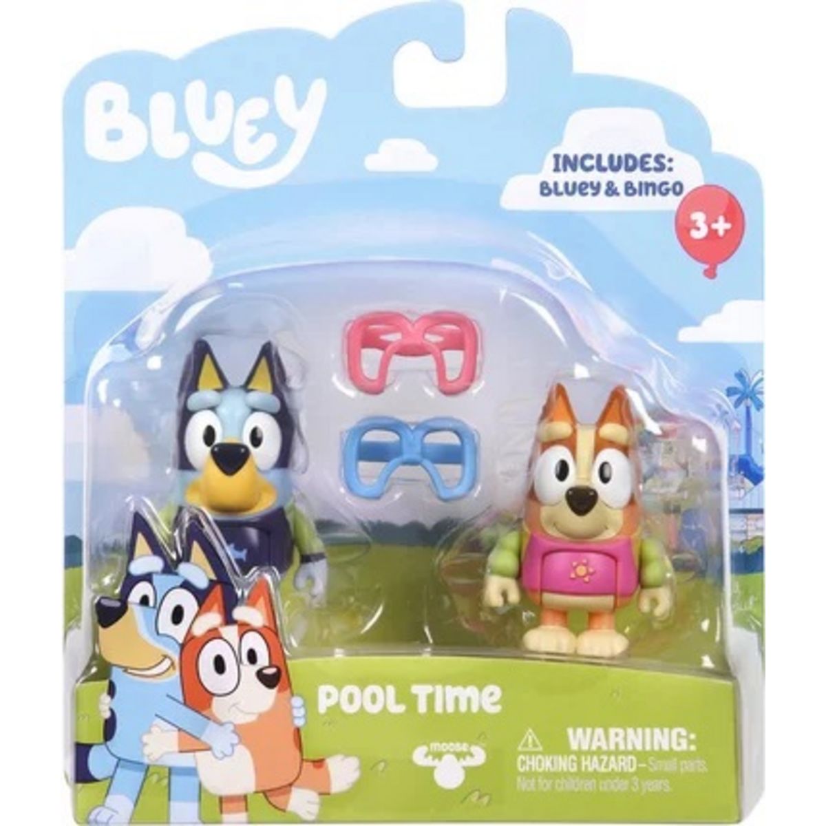MOOSE TOYS Figurines x2 Bluey 13 cm