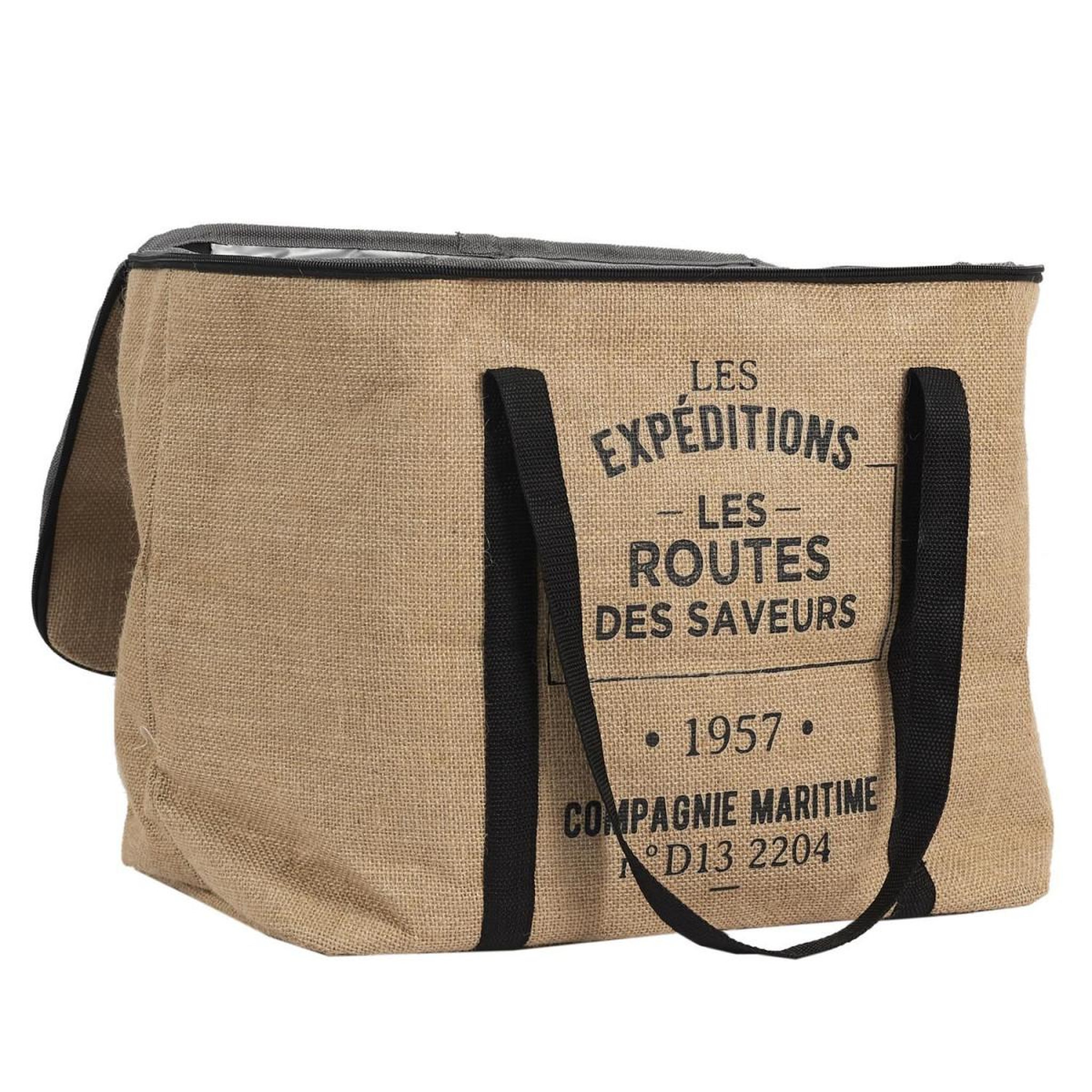 Voir la diapositive 3 : COOK CONCEPT Sac Fraîcheur  Effet Jute  42cm Naturel
