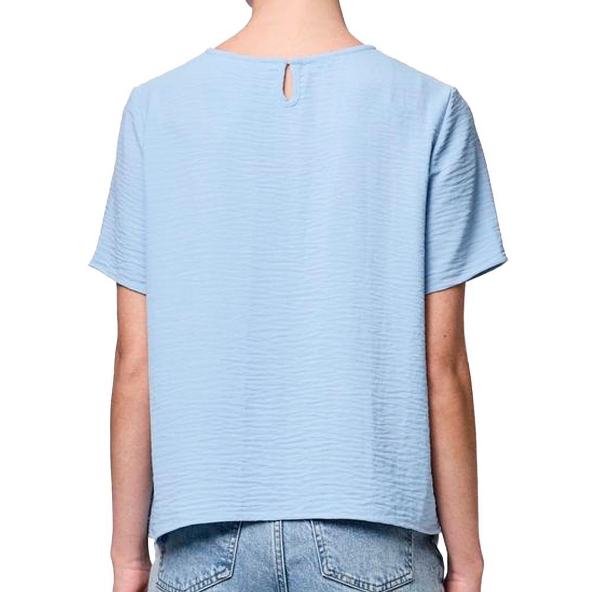 Voir la diapositive 2 : Pieces T-Shirt Bleu Femme Pieces Pcanna