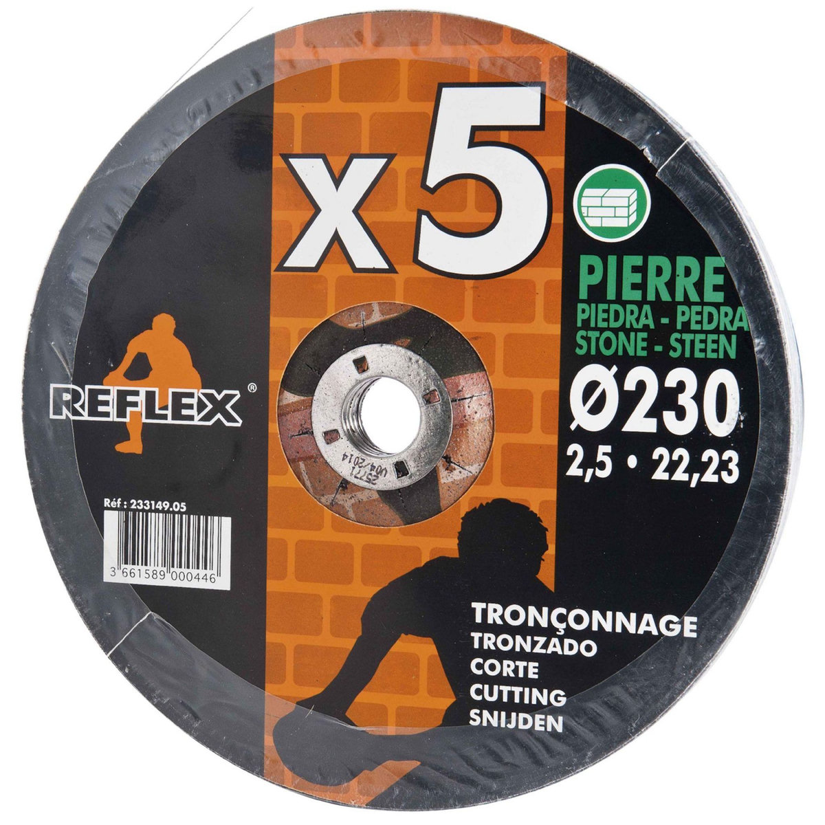 Leman Disques pour materiaux Ø 230 mm 5 pièces