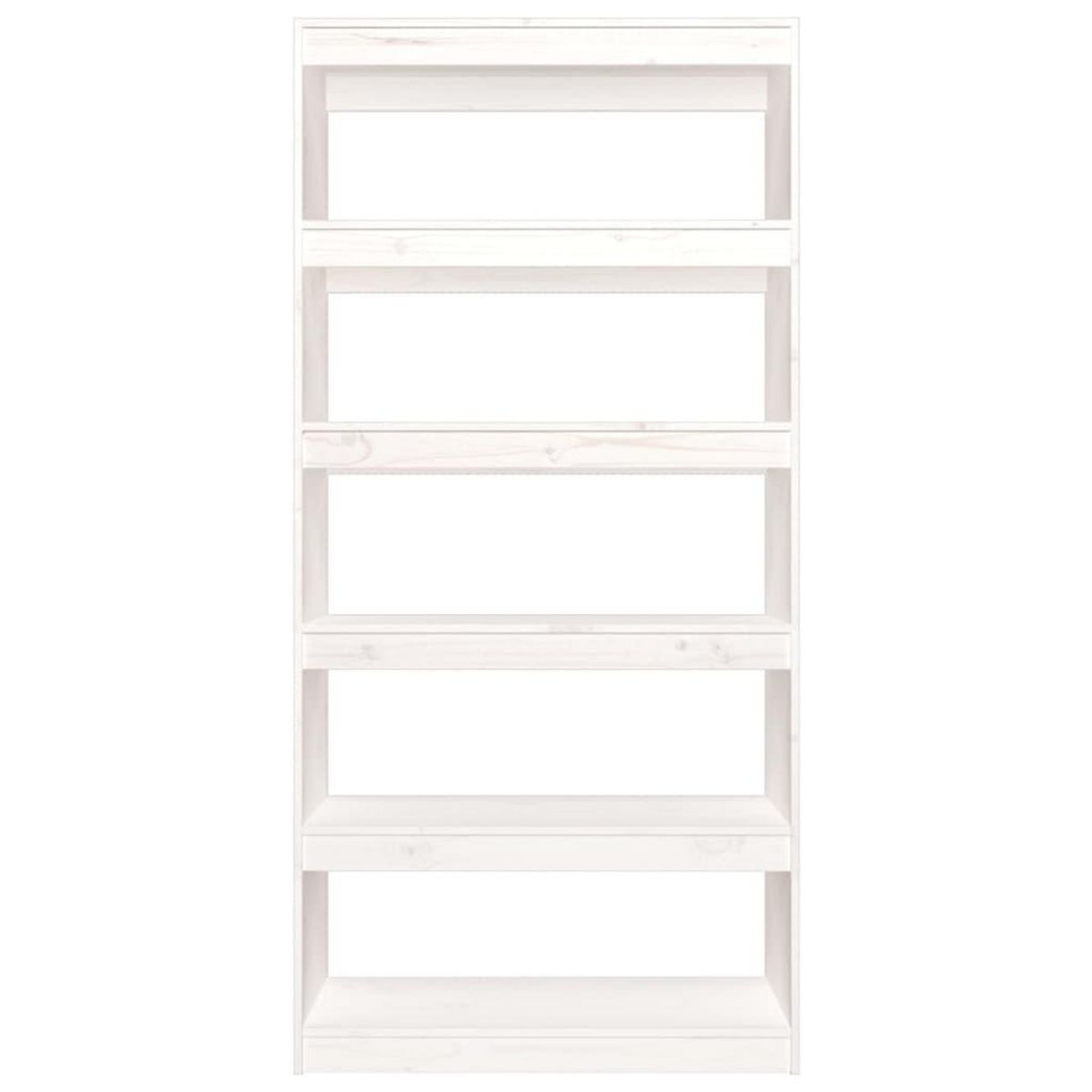 VIDAXL Bibliotheque/Separateur de piece Blanc 80x30x167,4cm Pin massif