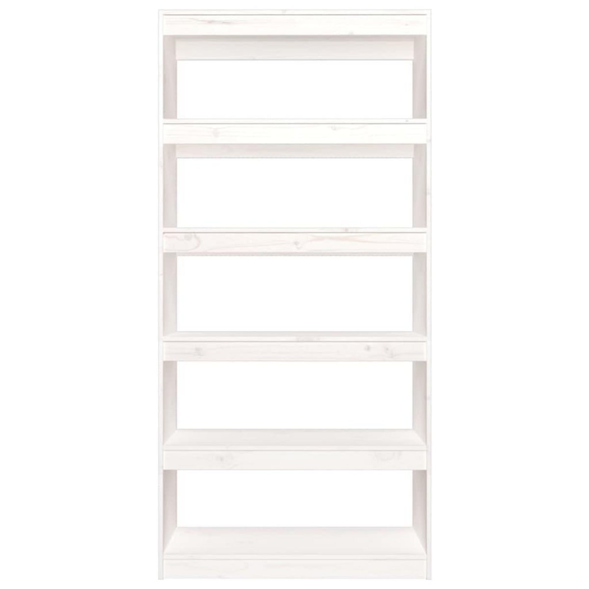 VIDAXL Bibliotheque/Separateur de piece Blanc 80x30x167,4cm Pin massif