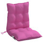 Voir la diapositive 5 : VIDAXL Coussins de chaise a dossier bas lot de 6 rose tissu oxford