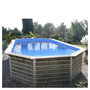 Voir la diapositive 2 : WATERCLIP Piscine en bois longitudinale 730x420x129 SIAYAN