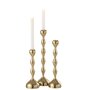 Voir la diapositive 2 : Paris Prix Lot de 3 Chandeliers Design  Borne  39cm Or