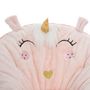 Voir la diapositive 3 : Atmosphera Kids Fauteuil loveuse enfant pliante Licorne - L. 50 x H. 50 cm - Rose