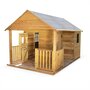 SWEEEK Maisonnette avec véranda en bois  de 4.5 m². Rose -  cabane en pin autoclave