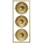 ATMOSPHERA Décoration Murale en Métal  Doré  61cm Or
