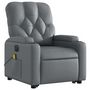 Voir la diapositive 4 : VIDAXL Fauteuil inclinable de massage electrique gris similicuir