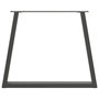 Voir la diapositive 5 : VIDAXL Pieds de table a manger forme de V 2 pcs 80x(72-73,3) cm acier