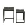 Voir la diapositive 4 : Paris Prix Lot de 2 Tables d'Appoint Gigognes  Shanil  53cm Noir