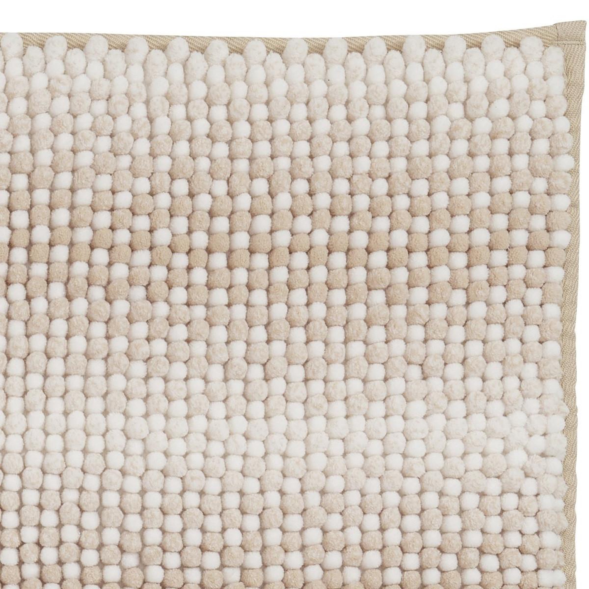Voir la diapositive 3 : GUY LEVASSEUR Tapis de bain déco effet maille 50x80cm