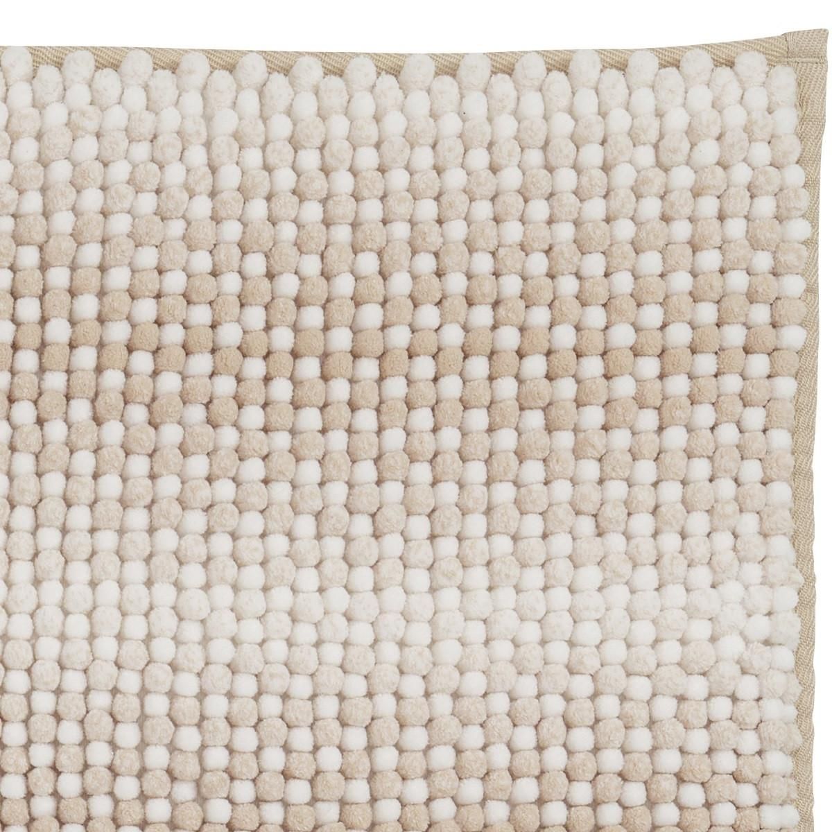 GUY LEVASSEUR Tapis de bain déco en polyester 50x80cm