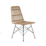 CONCEPT USINE Lot de 6 chaises en résine tressée effet rotin BAGO