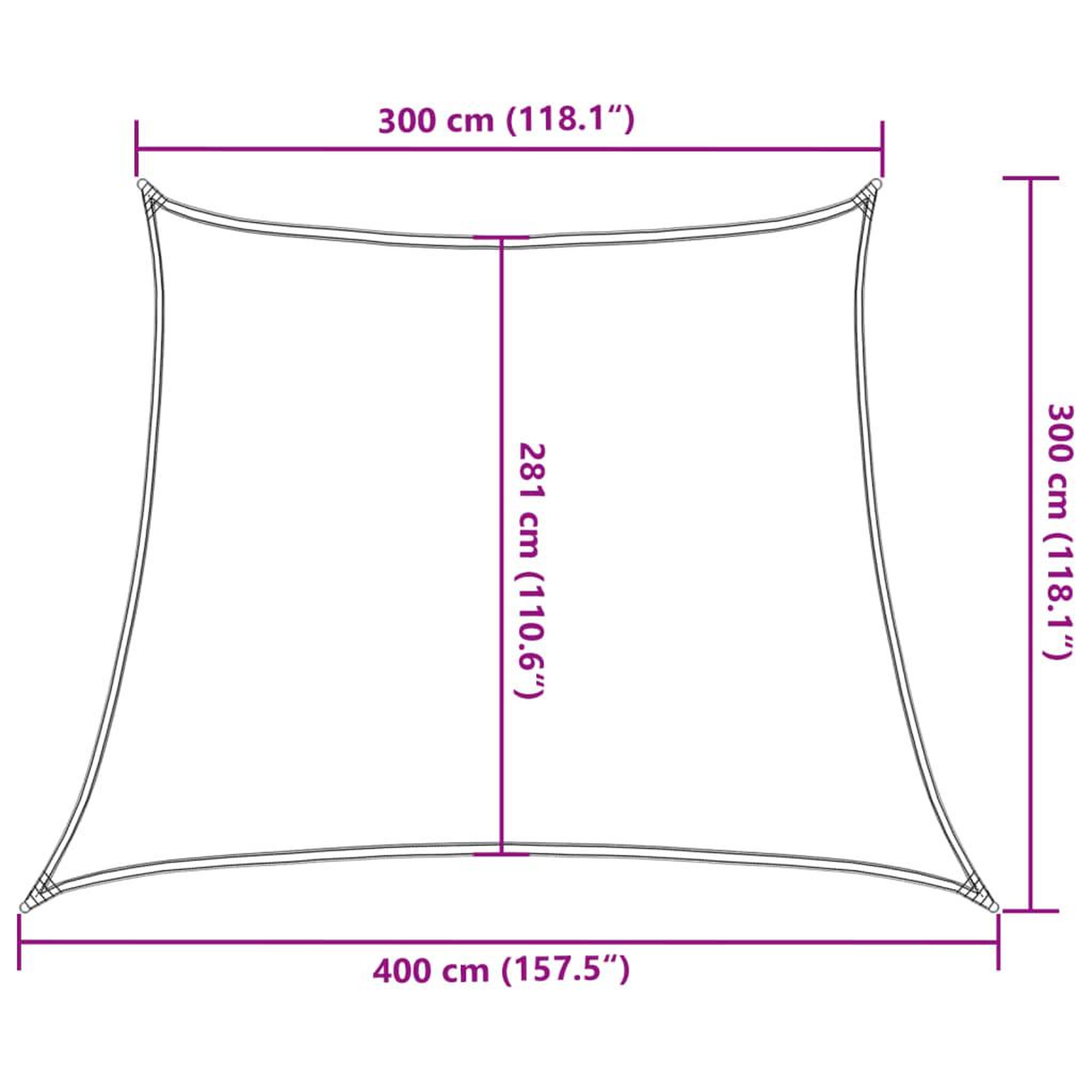 Voir la diapositive 6 : VIDAXL Voile d'ombrage 160 g/m^2 Vert clair 3/4x3 m PEHD