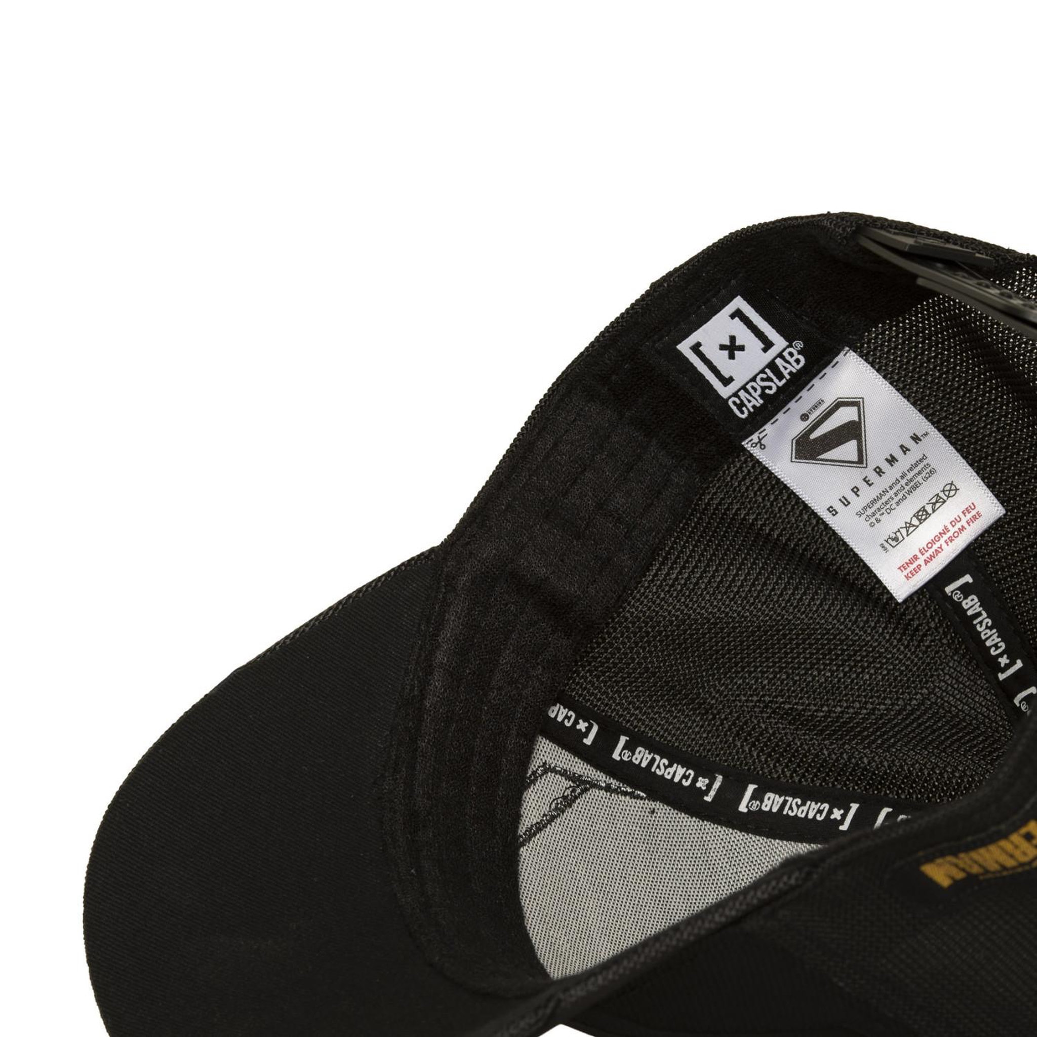 Voir la diapositive 6 : CAPSLAB Casquette trucker premium filet et logo PU DC Comics Technic