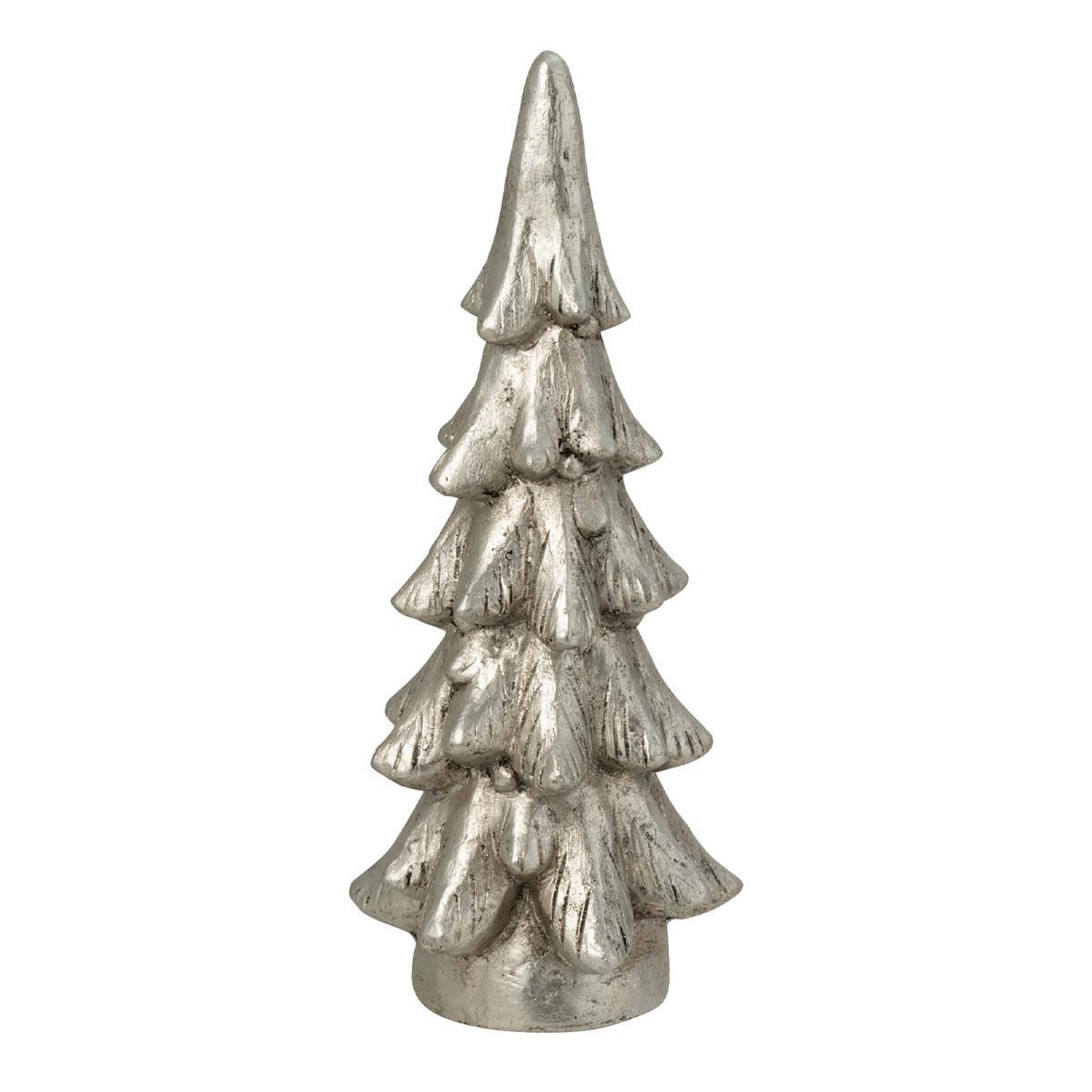 J-LINE Sapin de noël sur socle  party  51cm argent