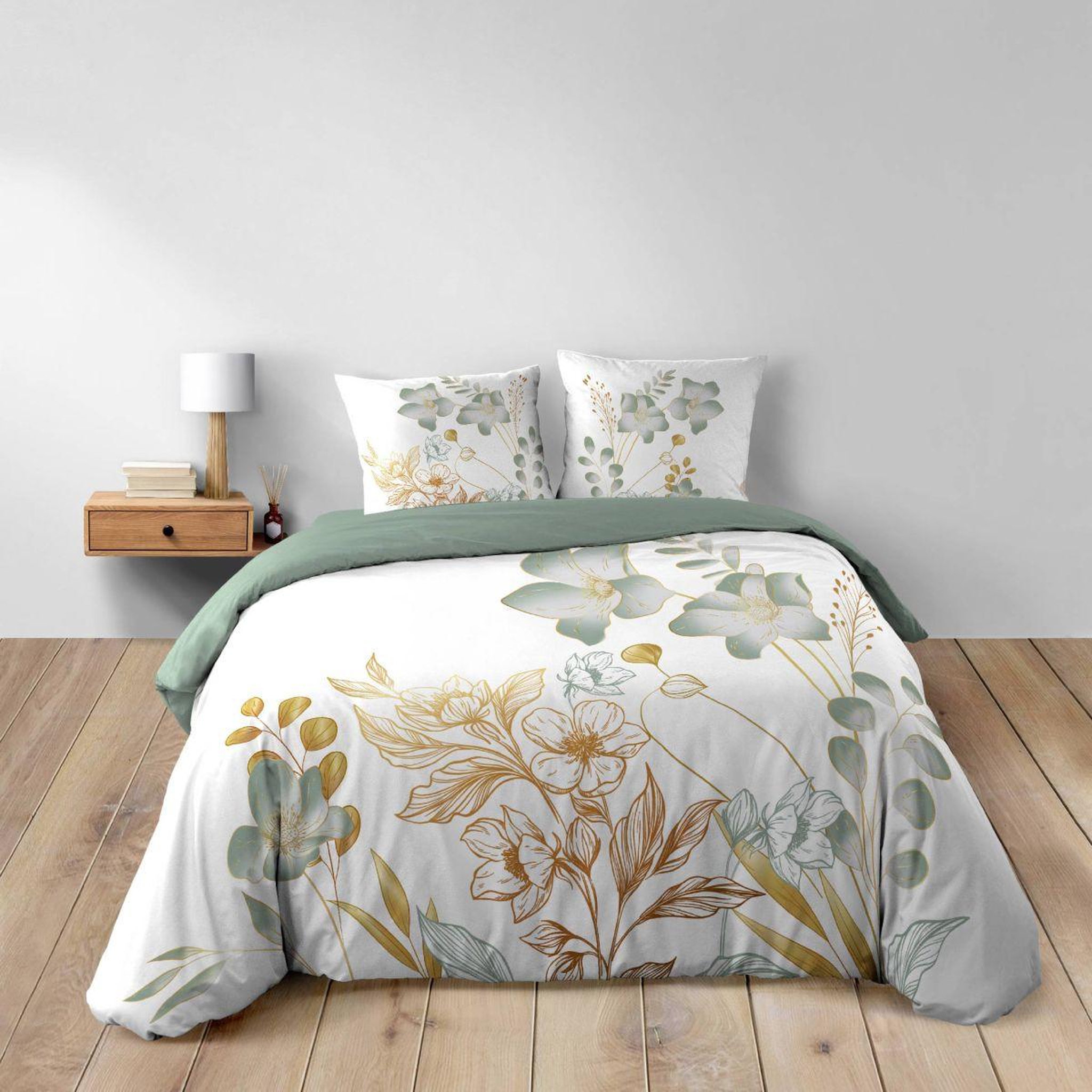 Voir la diapositive 5 : Douceur d'Intérieur Parure de lit 3 pièces  lolita  240x220cm multicolore