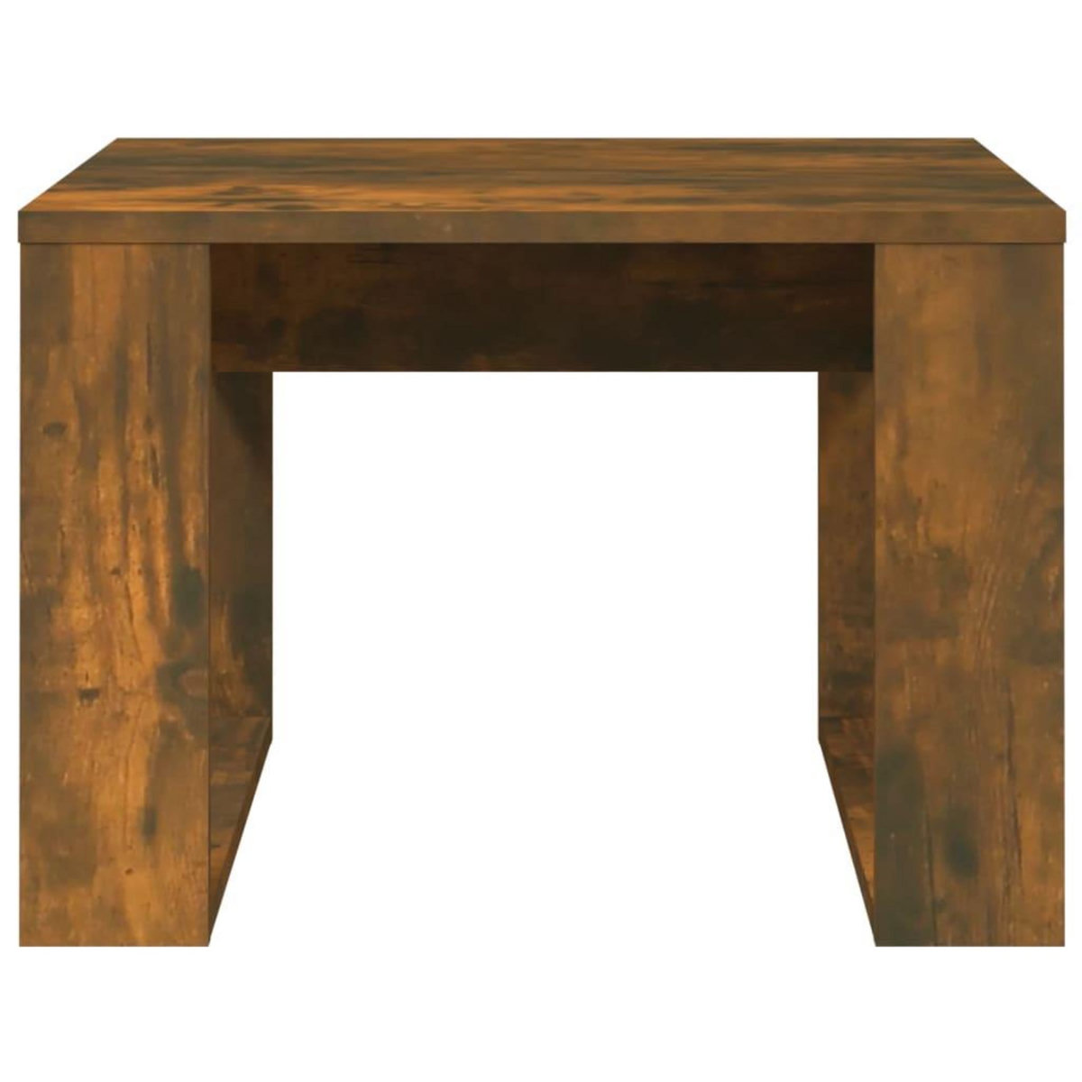 VIDAXL Table d'appoint Chene fume 50x50x35 cm Bois d'ingenierie
