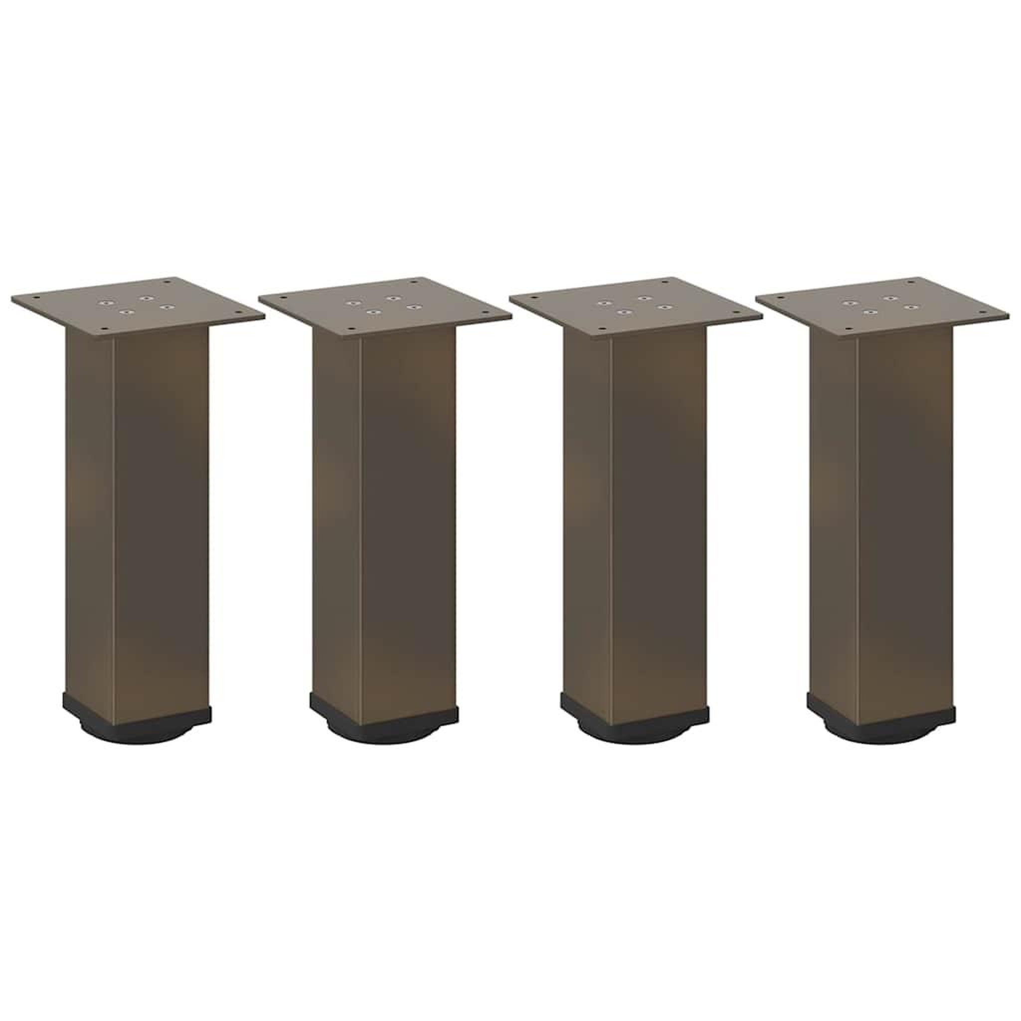 Voir la diapositive 2 : VIDAXL Pieds de table basse acier naturel 4 pcs 30-32 cm acier