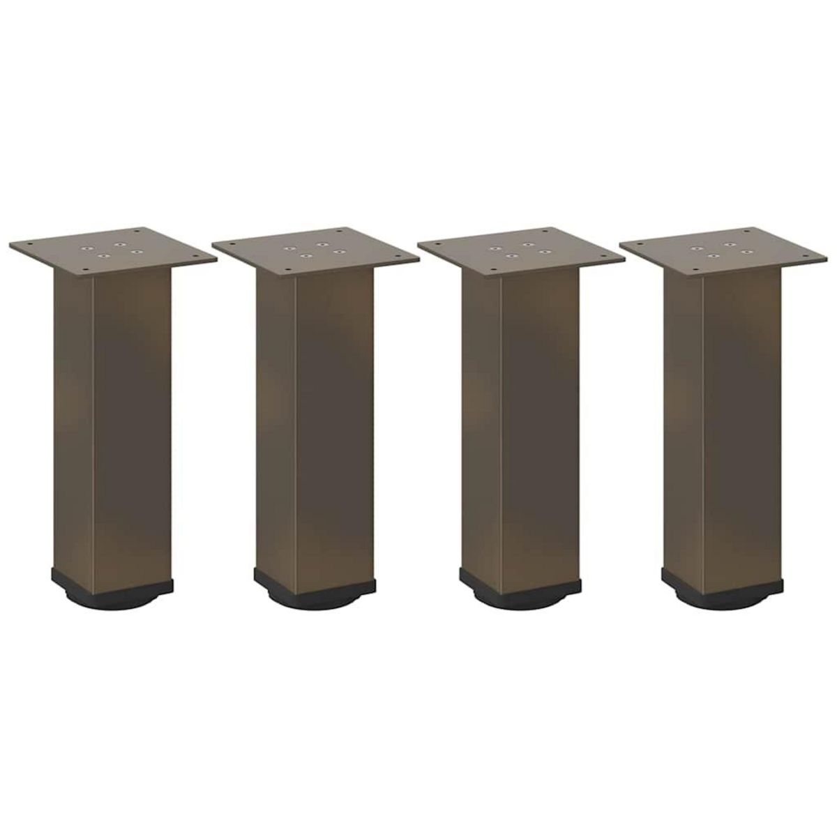 VIDAXL Pieds de table basse acier naturel 4 pcs 30-32 cm acier