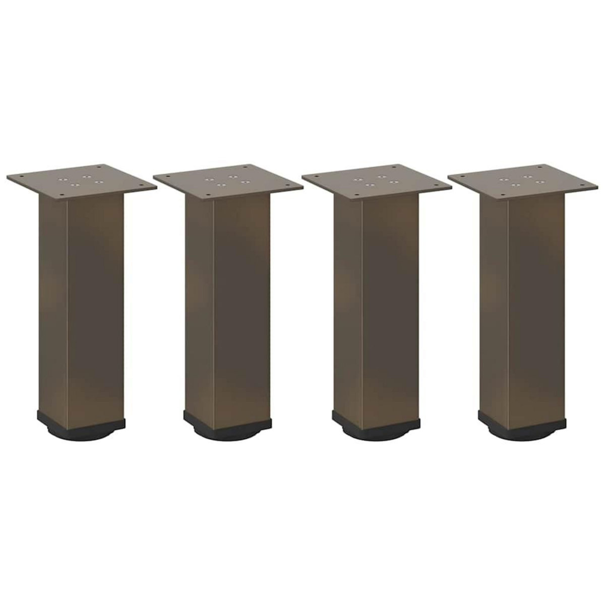 VIDAXL Pieds de table basse acier naturel 4 pcs 30-32 cm acier