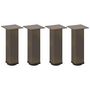 Voir la diapositive 2 : VIDAXL Pieds de table basse acier naturel 4 pcs 30-32 cm acier