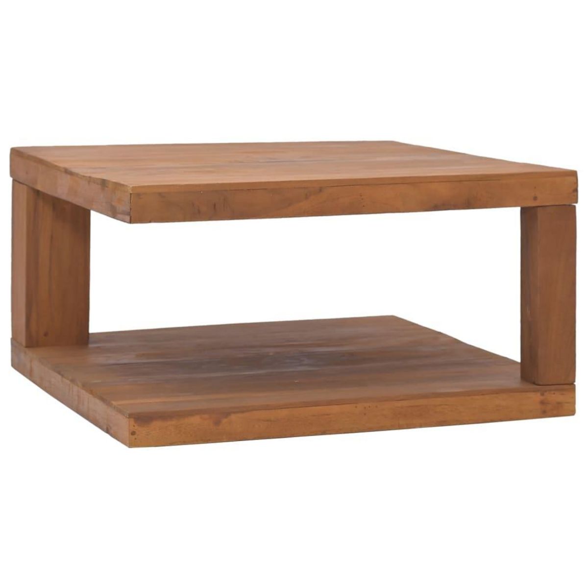 VIDAXL Table basse 65x65x33 cm Bois de teck solide