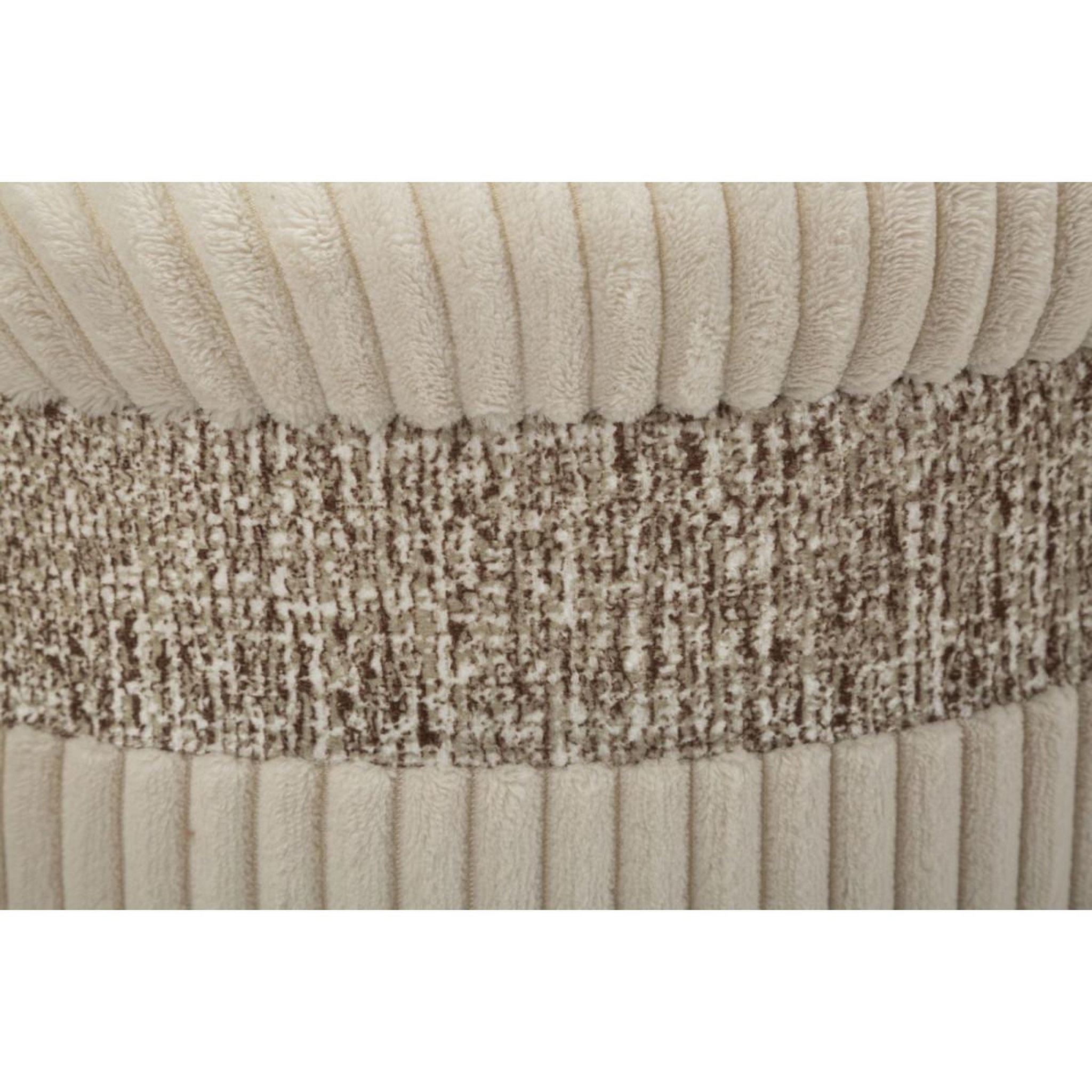 Voir la diapositive 5 : Paris Prix Lot de 3 poufs coffres  curtain  49cm crème
