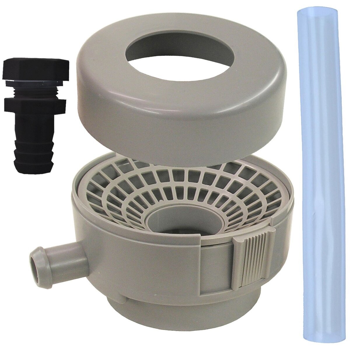 Belli Kit raccord chéneau - Gris - D70/80/100 - Section 75x75mm