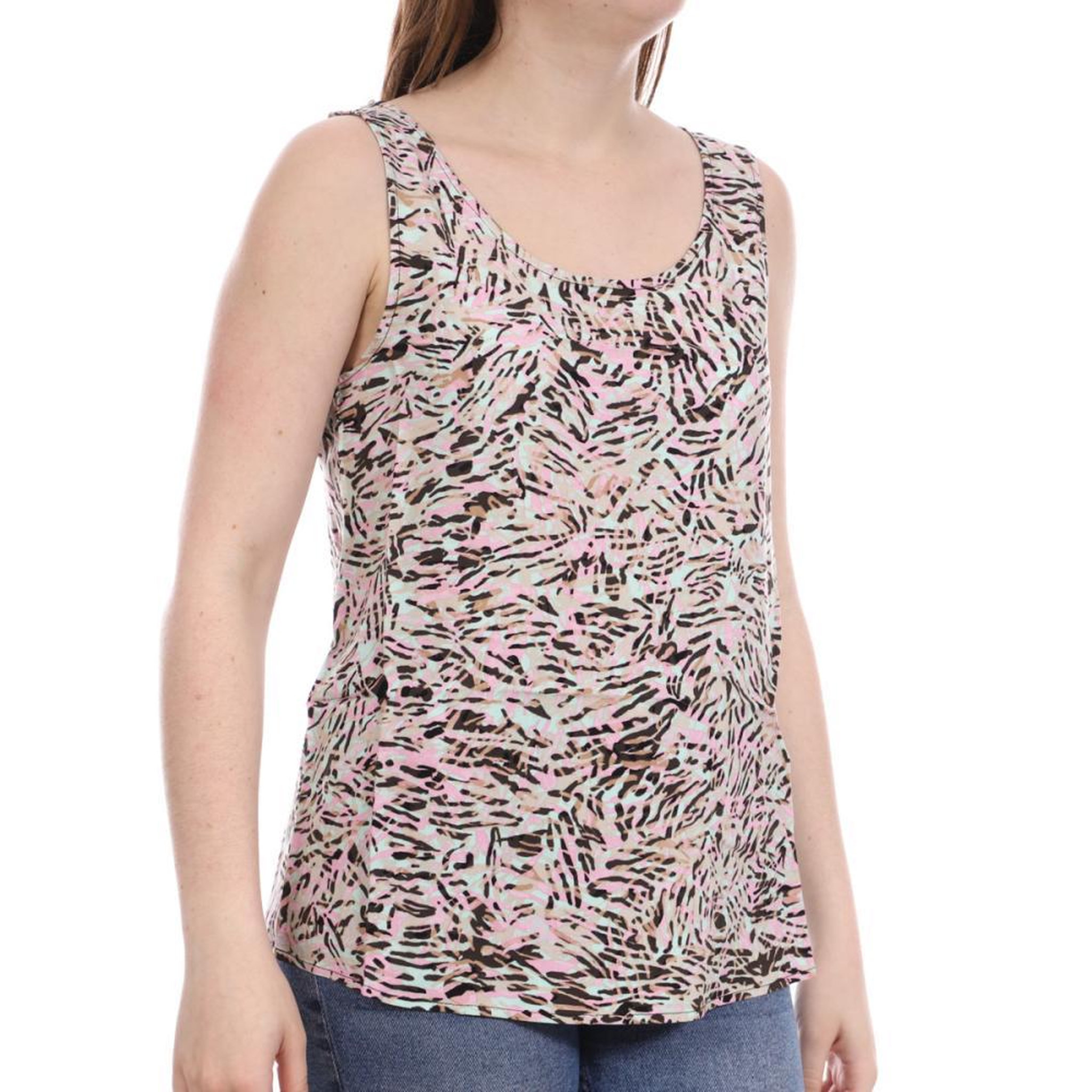 Vero Moda Top Rose/Turquoise/Beige Femme Vero Moda Easy. Coloris disponibles : Beige
